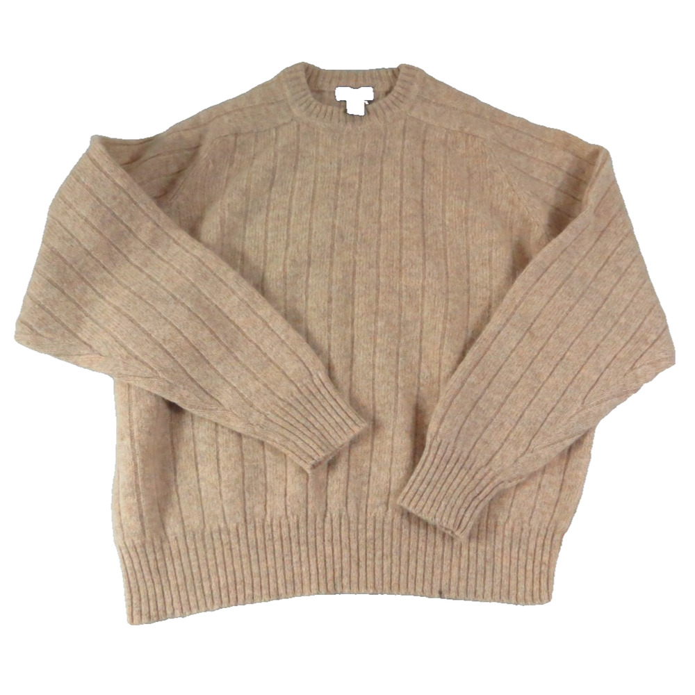 Vintage Garret Scott 100% Shetland Wool Fuzzy Knit Sweater Men's Size XL